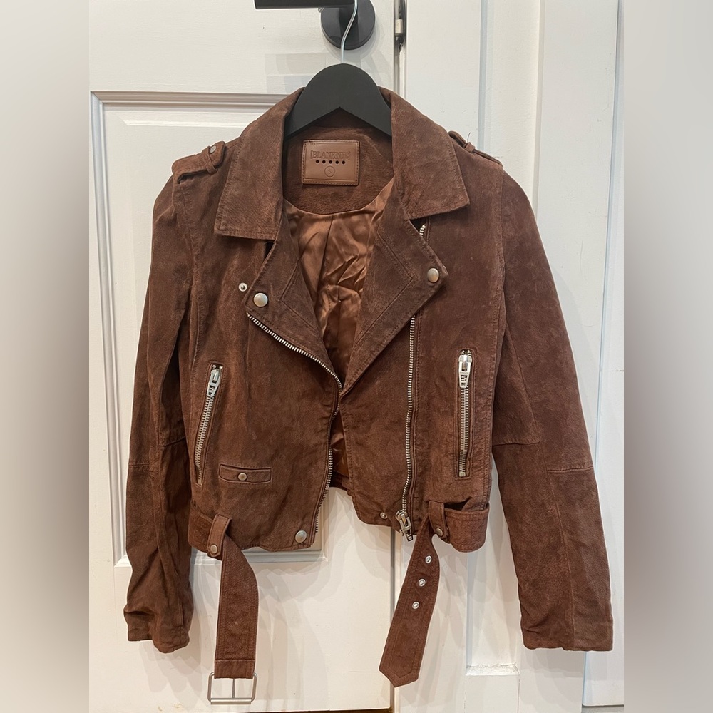 Blank NYC brown suede moto jacket -LIKE NEW